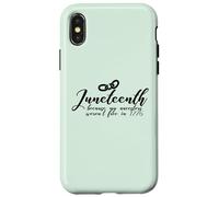 Carcasa para iPhone X/XS JUNETEENTH Porque mis antepasados no Eran Libres en 1776 Meme