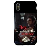 Carcasa para iPhone X/XS Jurassic Park Dr. Ian Malcolm Right All The Time