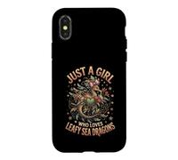 Carcasa para iPhone X/XS Just A Girl Who Loves Leafy Sea Dragons