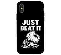 Carcasa para iPhone X/XS Just Beat It Funny - Mezclador de Cocina humorístico