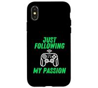 Carcasa para iPhone X/XS Just Following My Passion Career Esports Streamer FPS Gamer
