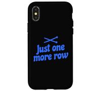 Carcasa para iPhone X/XS Just One More Row Funny Knitting