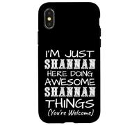 Carcasa para iPhone X/XS Just Shannan Here Doing Shannan Things Nombre