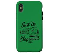 Carcasa para iPhone X/XS Just Us Sin complicaciones Elopement 2026 Micro Novia de Boda
