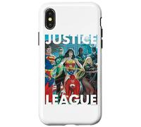 Carcasa para iPhone X/XS Justice League Hall of Justice Painting