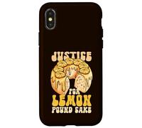 Carcasa para iPhone X/XS Justicia para Lemon Pound Cake Freedom Meme
