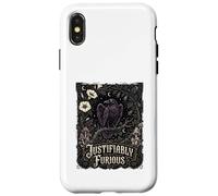 Carcasa para iPhone X/XS Justificablemente Furioso Cuervo Anti Patriarcado Goth Nouveau Art
