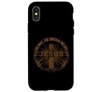 Carcasa para iPhone X/XS Jusus The Way The Truth The Life Tshirt Cross Shirt