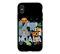 Carcasa para iPhone X/XS K Es para Koala Zoológico Animales Zoo Viaje Jungle Zoo Día