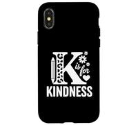 Carcasa para iPhone X/XS K is for Kindness, Maestra del Día de la Unidad contra el acoso
