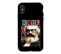 Carcasa para iPhone X/XS Karl Marx Marxismo Socialismo Comunismo Divertido Arte Pop