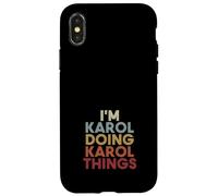 Carcasa para iPhone X/XS Karol Name Karol Personalized Name First Given