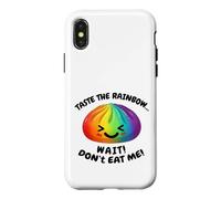 Carcasa para iPhone X/XS Kawaii Rainbow Dumpling Squishy Raviolo Divertido Cutie