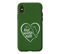Carcasa para iPhone X/XS Keep Florida Wildlife Wild