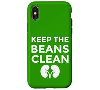 Carcasa para iPhone X/XS Keep The Beans Clean Funny World Kidney Disease Awareness