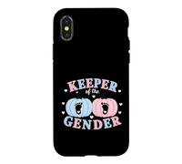 Carcasa para iPhone X/XS Keeper of The Gender Reveal Baby Pumpkin Pink Or Blue