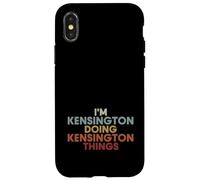 Carcasa para iPhone X/XS Kensington Name Kensington Personalized Name First Given