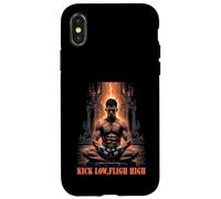 Carcasa para iPhone X/XS Kick Low Flight High Muay Thai MMA Warrior