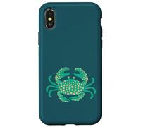 Carcasa para iPhone X/XS King Crab Océano costero Playa submarina Crustáceos Verano