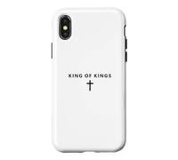 Carcasa para iPhone X/XS King of Kings Minimalista Fe Jesús Cool Christian