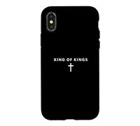 Carcasa para iPhone X/XS King of Kings Minimalista Fe Jesús Cool Christian