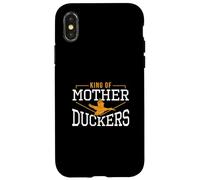 Carcasa para iPhone X/XS King of Mother Ducker, Divertido Cazador de Aves acuáticas