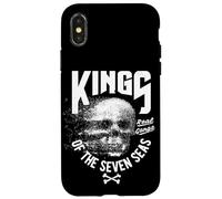 Carcasa para iPhone X/XS King of The Seven Seas Wild Abstract Skull Real Gangs