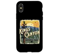 Carcasa para iPhone X/XS Kings Canyon National Park California USA - Recuerdo Vintage