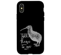 Carcasa para iPhone X/XS Kiwi Talk Kiwi to me Love Nueva Zelanda Travel Kids Women Men