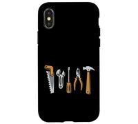 Carcasa para iPhone X/XS Klassisches Werkzeugset - Handwerker-Ilustración