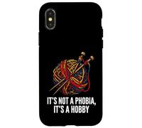 Carcasa para iPhone X/XS Knitter Yarn Crafter Not A Phobia It's A Hobby