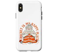 Carcasa para iPhone X/XS Knitting Is My Creative Haven Grandma Knitter