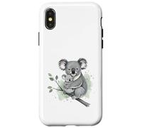 Carcasa para iPhone X/XS Koala Mama Bebé Madre Niño Mamá Amor