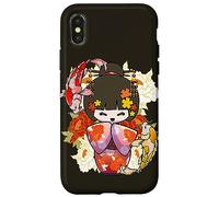Carcasa para iPhone X/XS Kokeshi Doll Koi Fish Japonés Estética Amante