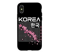 Carcasa para iPhone X/XS Korea Cherry Blossom Seúl Corea del Sur Estética Hangul