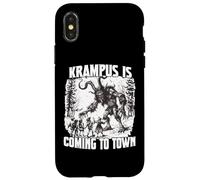 Carcasa para iPhone X/XS Krampus Tradición Perchtenlauf Kramperl Máscara Bad Santa