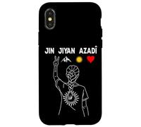 Carcasa para iPhone X/XS Kurdistán Nowruz, Jin, Jiyan, Azadî Rojava Amo Kurdistán