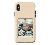 Carcasa para iPhone X/XS La Carta del Tarot de Kanagawa de la Gran Ola de Ramen Wave