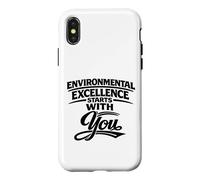 Carcasa para iPhone X/XS La Excelencia Ambiental Comienza contigo - Regalo para HSSE