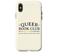 Carcasa para iPhone X/XS La ficción del Club de Lectura Queer es más Segura Que la Gente Orgullo Gay