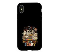Carcasa para iPhone X/XS La inclusión no da Miedo Halloween Maestro Monstruo Fantasma Autismo