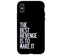 Carcasa para iPhone X/XS La Mejor Venganza es Hacer Que Gane prospere, Crezca, aprende y Vive
