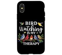 Carcasa para iPhone X/XS La observación de Aves es mi Terapia Amante de Las Aves Ornitólogo de observación de Aves