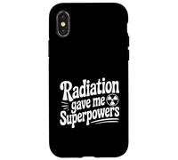 Carcasa para iPhone X/XS La radiación me DIO superpoderes Divertido Geek