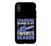 Carcasa para iPhone X/XS La Temporada de Motosierra es mi Temporada Favorita Motosierra