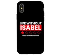 Carcasa para iPhone X/XS La Vida sin Isabel Aburrido no recomendaría una revisión Divertida