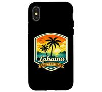 Carcasa para iPhone X/XS Lahaina Oahu North Shore Hawaii Puesta de Sol Palm Beach