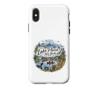 Carcasa para iPhone X/XS Lake Placid, NY Nueva York EE.UU., Montañas Adirondack, Trineo