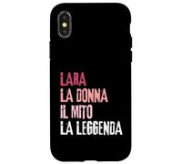 Carcasa para iPhone X/XS Lara La Donna Il Mito La Leggenda Festa di Compleanno