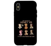 Carcasa para iPhone X/XS Las Esposas de Enrique VIII Historical Women Print